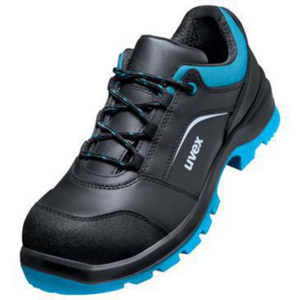 Halbschuhe uvex 2 xenova® Gr.42 Typ 95552 schwarz/blau, S3, Weite 11 EN ISO 20345:2011 S3 SRC, Paar