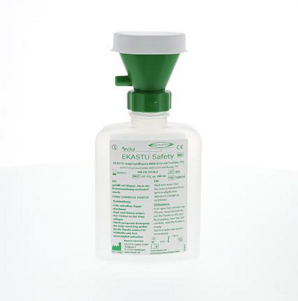 EKASTU-Augenspülflasche mini-ECO mit Trichter, gefüllt ca. 200 ml