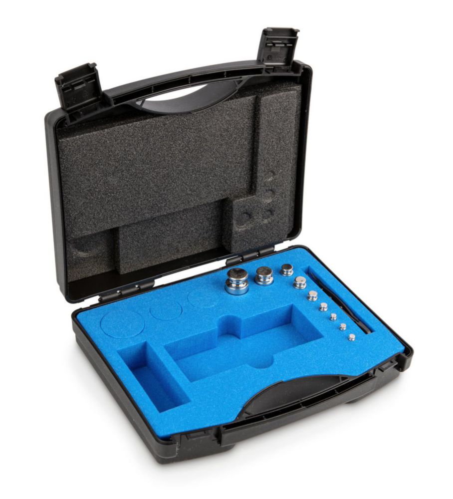 Gewichtssatz F1, 1g...100g OIML, Edelstahl, im Kunststoff-Koffer