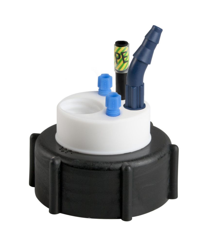 SafetyWasteCapp S51, 2x2.3/3.2mm AD, 1x6.4mm ID (Leak),1xMasseanschluss