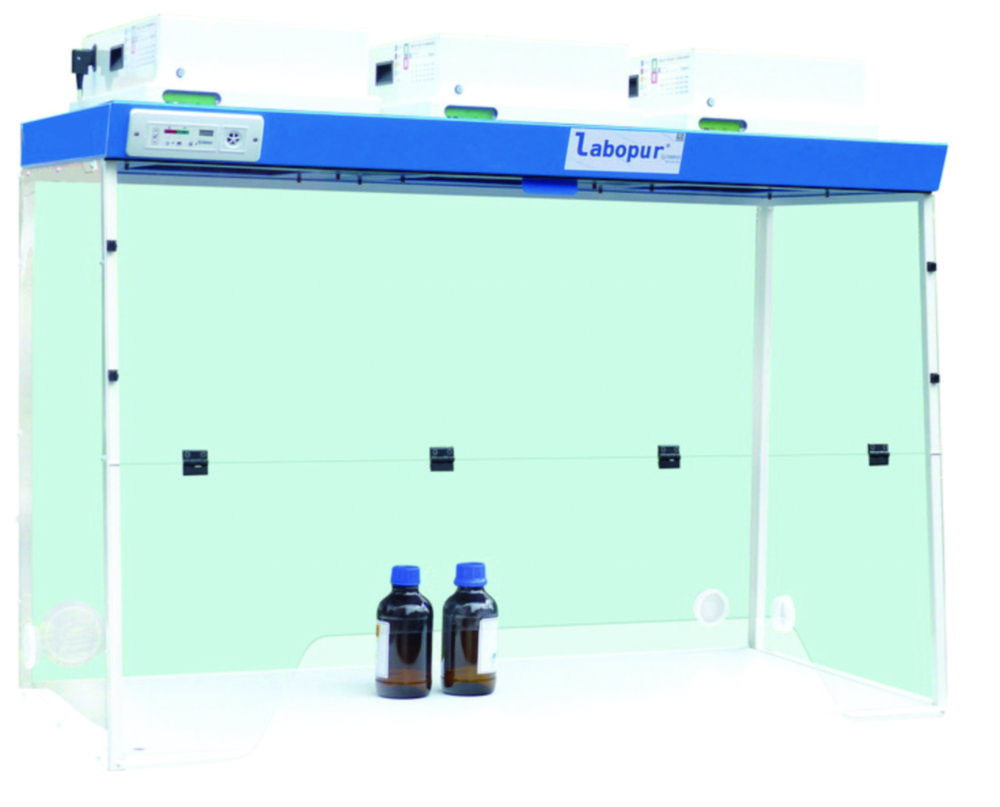 Umluftfilterabzüge LABOPUR® SERIE H, größere trapezförmige Öffnung, 3 Filtermodule