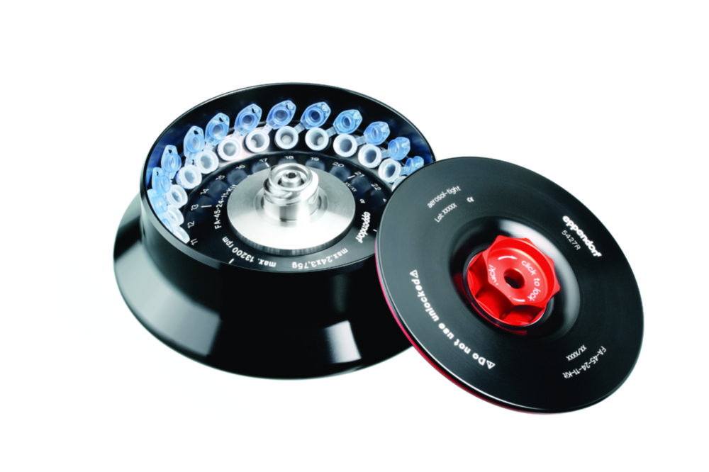Festwinkelrotoren für Zentrifuge 5427 R, inkl. QuickLock®-Rotordeckel