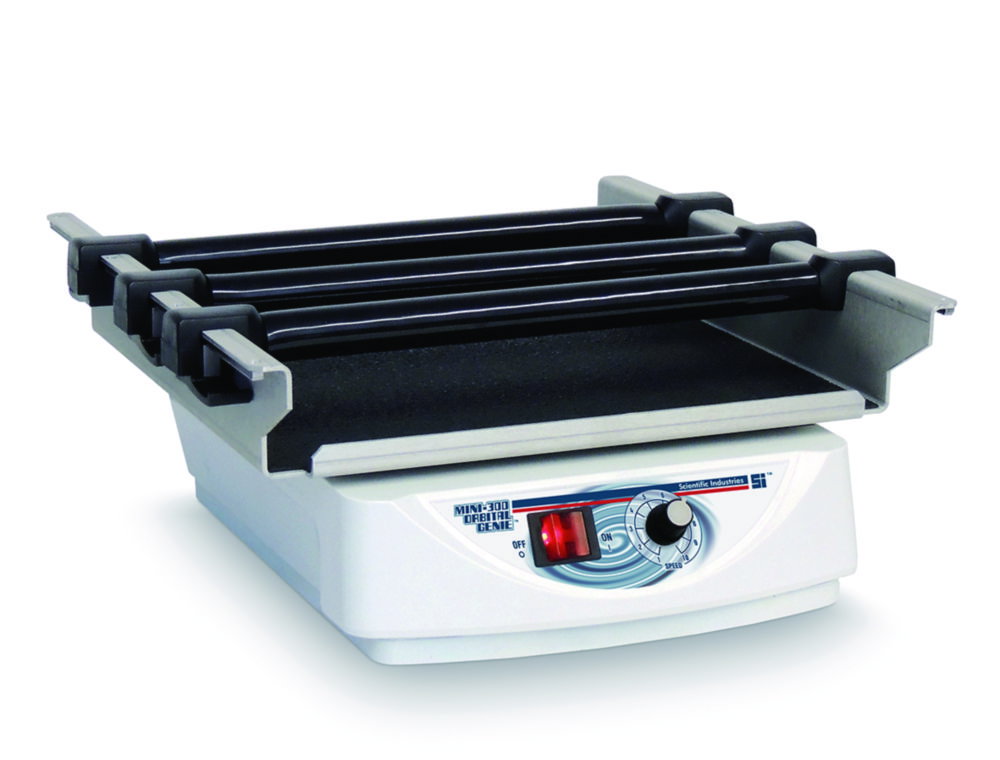 Plattformschüttler Mini-300 Orbital-Genie®, mit Ratschenklemmen | Typ: Mini-300 Orbital-Genie®, Bewegungsart: kreisend, Schüttelhub: 19 mm