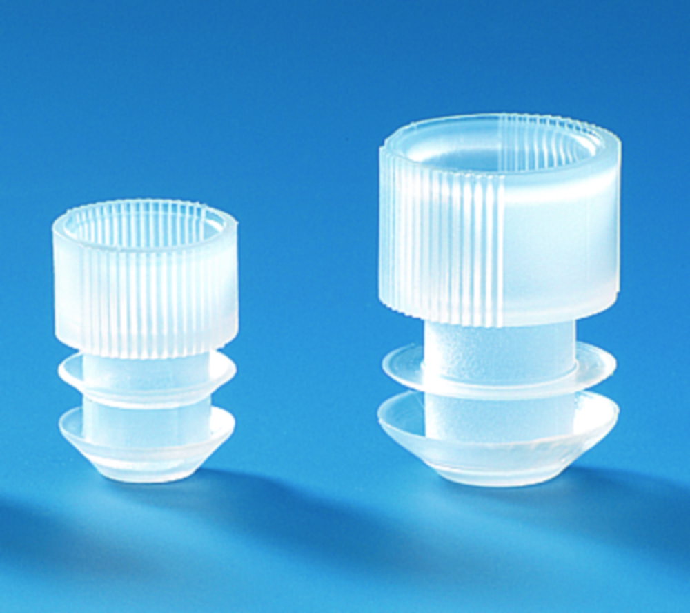 Griffstopfen für Zentrifugenröhrchen mit Rundboden, LDPE