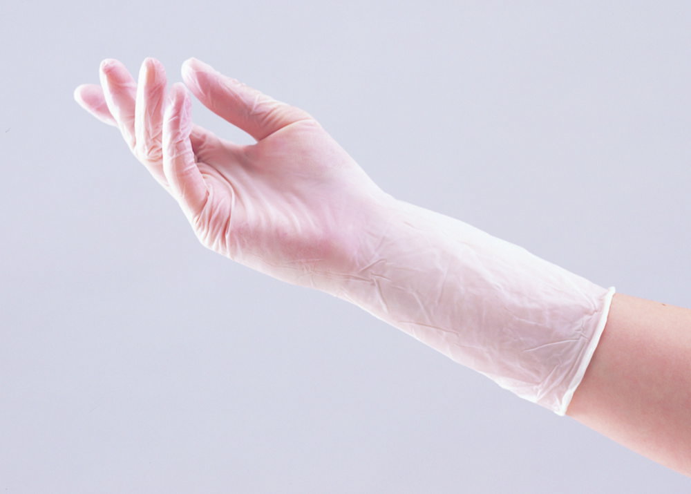 Einmalhandschuhe ASPURE II, Nitril, sehr guter Griff, komplett geprägt | Handschuhgröße: L, Länge: 300 mm, Dicke: 0.14 mm