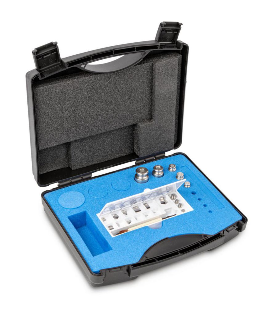 Gewichtssatz F2, 1mg...100g Edelstahl, feingedreht, im Kunststoff-Koffer