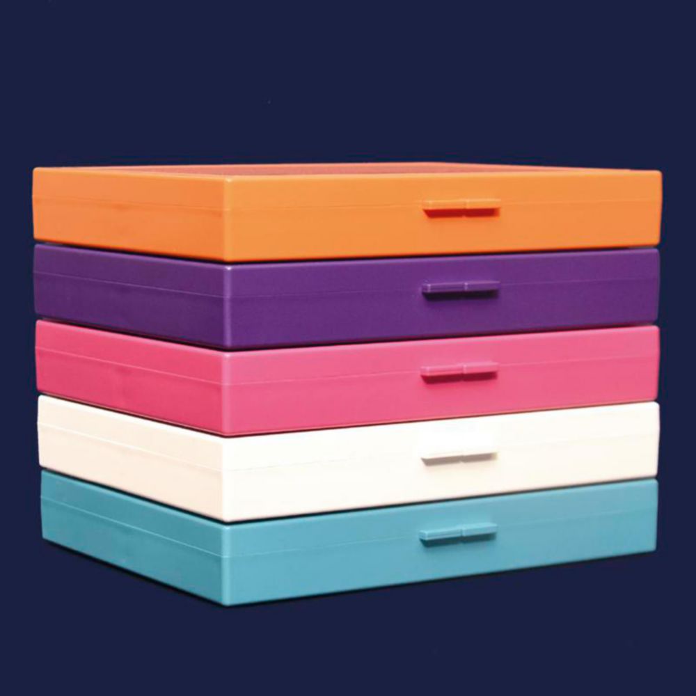 Objektträger-Box für 100 Objektträger, weiß