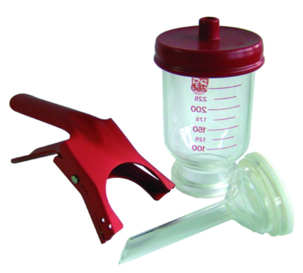Vakuumfiltrationsgeräte Serie GV 050, mit Glasfritte | Typ: GV 050/0, Nennvolumen: 250 ml, Ø Filter: 50 mm