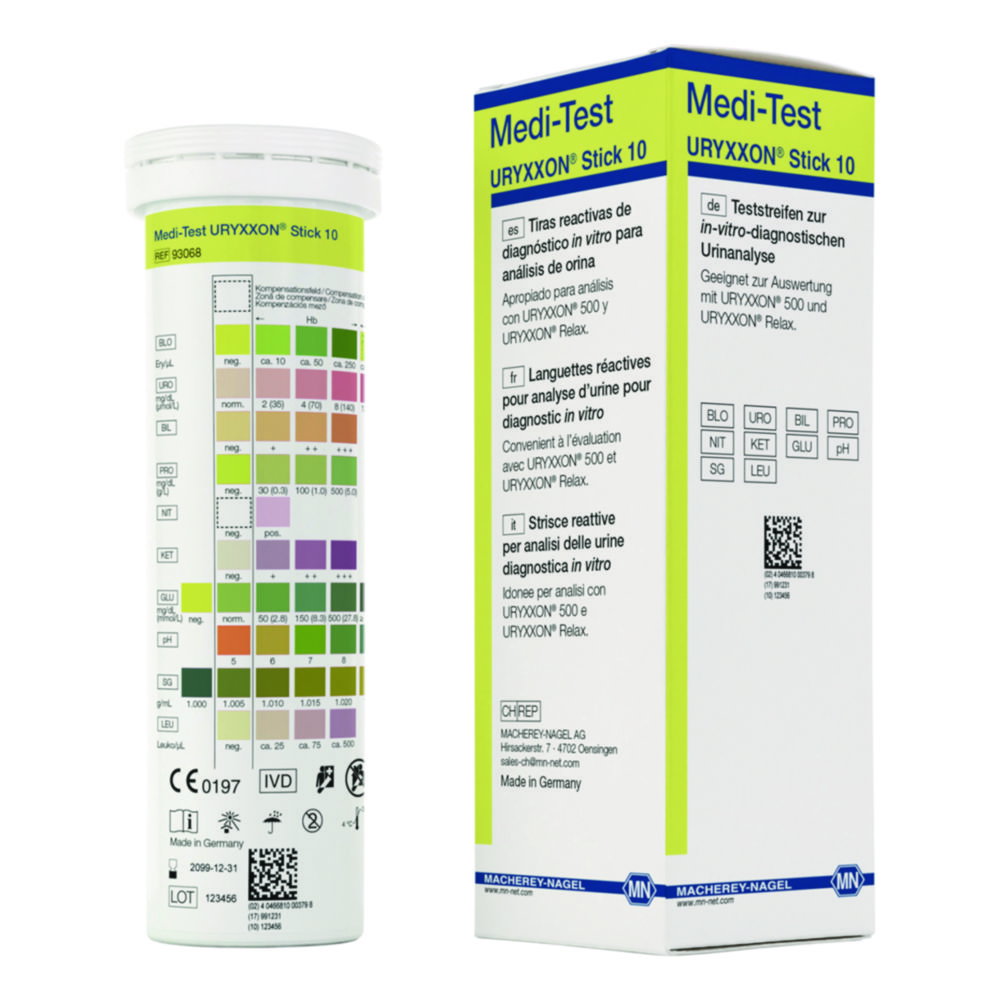 Teststreifen URYXXON® Stick 10 für Urinstreifen-Lesegerät URYXXON® 500