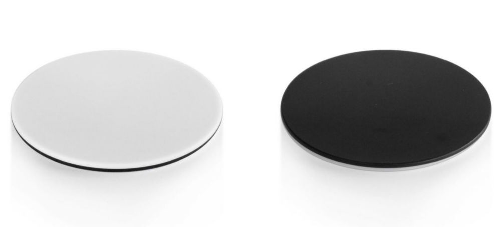 Ständereinsatz schwarz/weiß 95 mm für Stereomikroskope