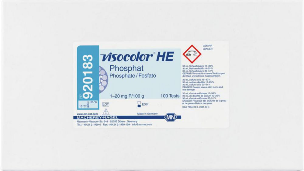 VISOCOLOR® HE Reagenziensatz Chemie - Testsatz UN 3316, 9, II, (E)
