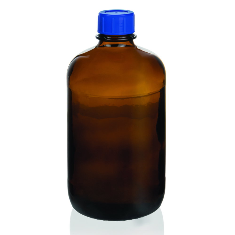 Gewindeflaschen, Natron-Kalk-Glas, beschichtet, braun