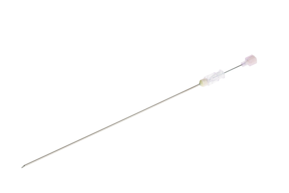 Spinal-Kanülen 18 G 6" Intradiskalschliff, 1,2 x 150 mm, rosa, steril, latexfrei, PVC-frei, silikonfrei, VE=10