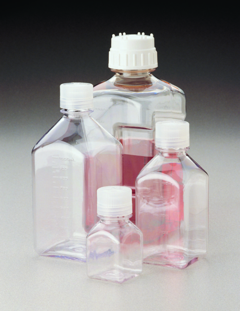 Nährmedienflaschen Nalgene™ Typ 2015, PC, mit Schraubverschluss, PP