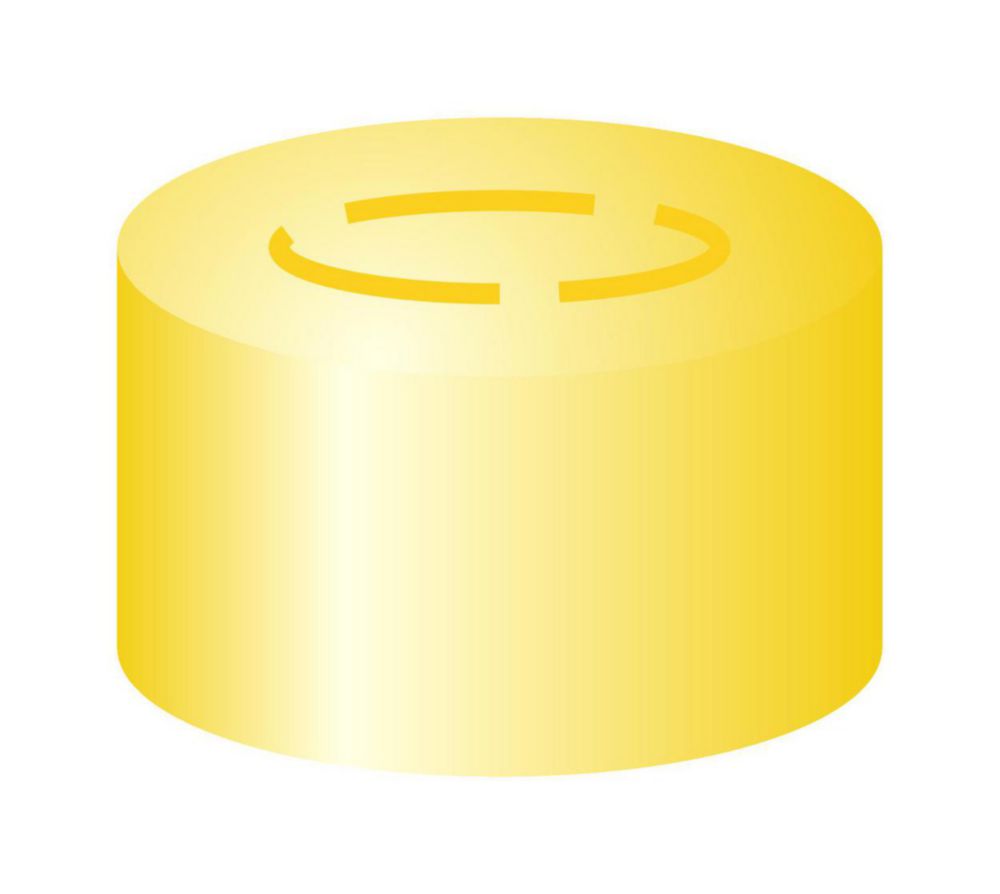 Alu-Bördelkappen N 13 mit Mittelabriß, goldfarben ohne Dichtscheiben, VE=100