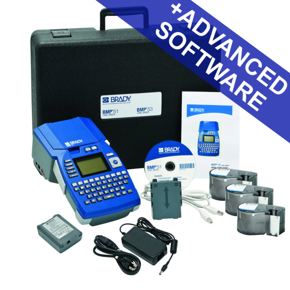 Etikettendrucker BMP®51-LAB KIT | Typ: BMP®51-LAB KIT, Etikettenbreite: 6,40 ... 38,10 mm
