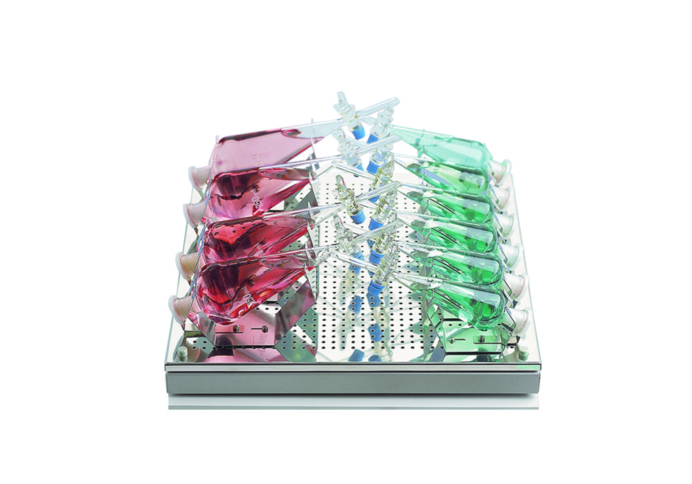 Klammern für Scheidetrichter für Schütteltablare, Edelstahl