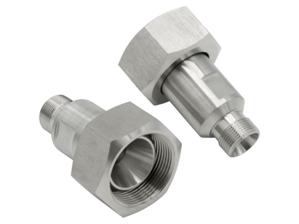 2 Adapter M30x1.5 innen auf M16x1 außen, Edelstahl