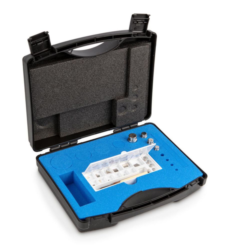 Gewichtssatz E1, 1mg...50g Edelstahl poliert, im Kunststoffkoffer