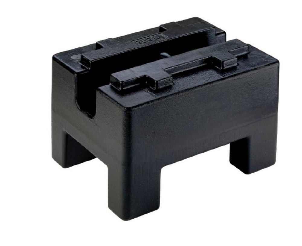 Schwerlastgewicht M1, 2000kg, mit Aufnahmegerät, Gußeisen lackiert