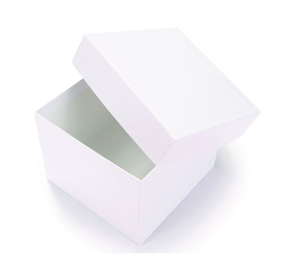 LLG-Kryoboxen, kunststoffbeschichtet, weiss, ohne Rastereinsatz