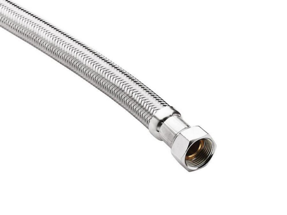 2 m Panzerschlauch G 3/4" (-30...+100 °C) 2 x gerade mit Überwurf