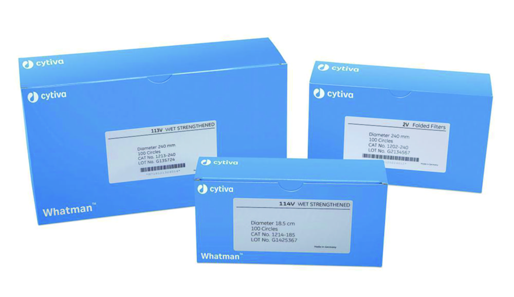 Filtrierpapiere Typ 113 V, qualitativ, Faltenfilter