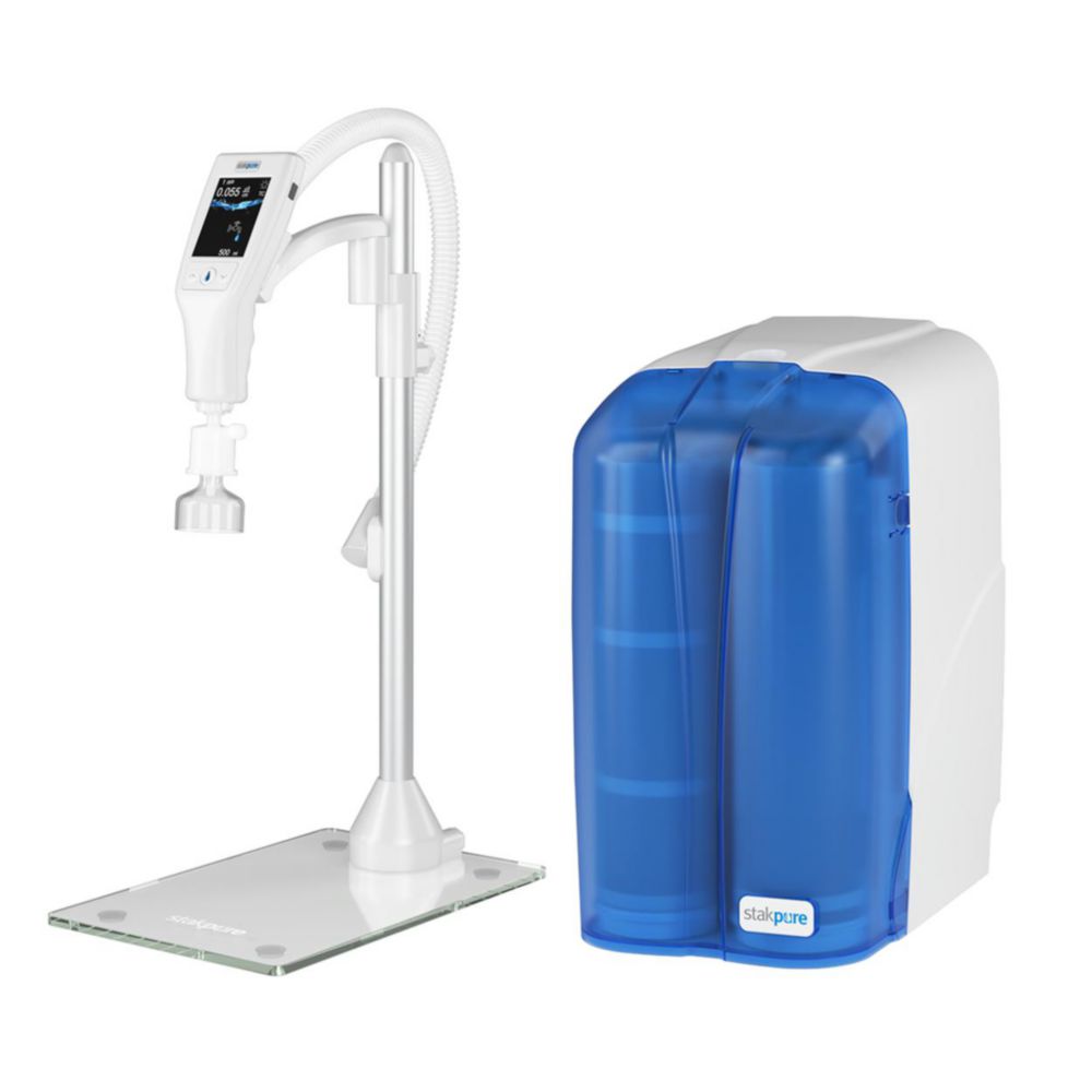 Reinstwassersystem OmniaTap-T xstouch 8, Untertischvariante mit OptiFilltouch Tischdispenser
