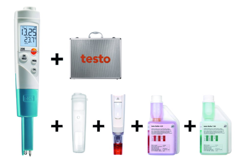 pH-Meter testo 206-pH1 Starter Set
