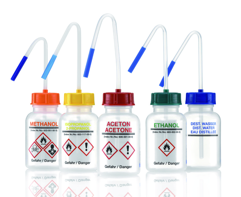 Sicherheits-Spritzflasche, Weithals, Serie 303, LDPE