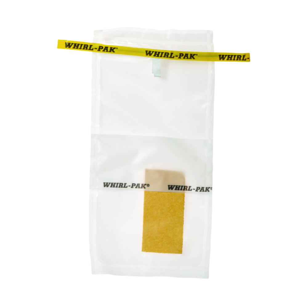 Probenbeutel Whirl-Pak® Speci-Sponge®, mit Celluloseschwamm (trocken)