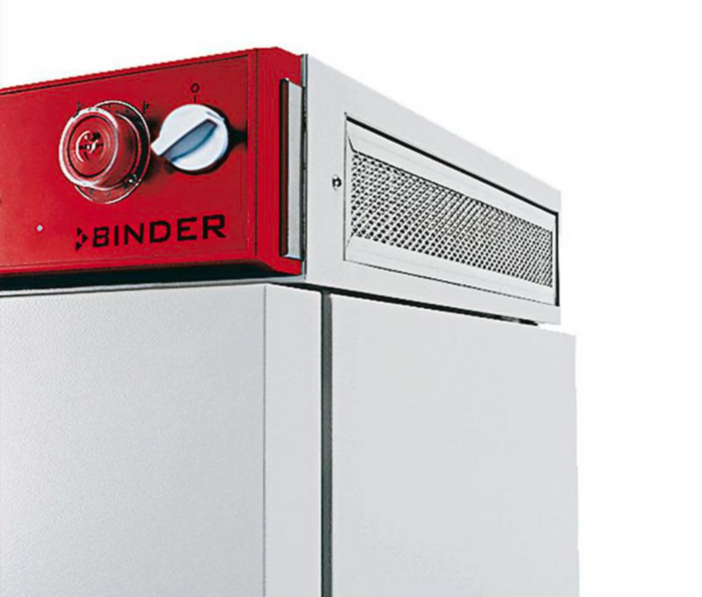 HEPA-Luftfilter - an der Frischluftzuführung von Gerät, Filterklasse H14 (gem. EN 1822-1:2009, > 99,995 % bei 0,3 µm)