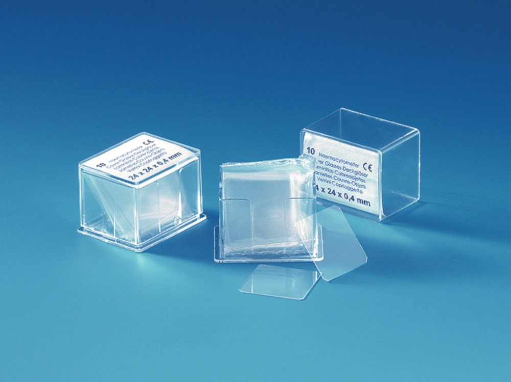 Hämacytometer-Deckgläser, Borosilikatglas