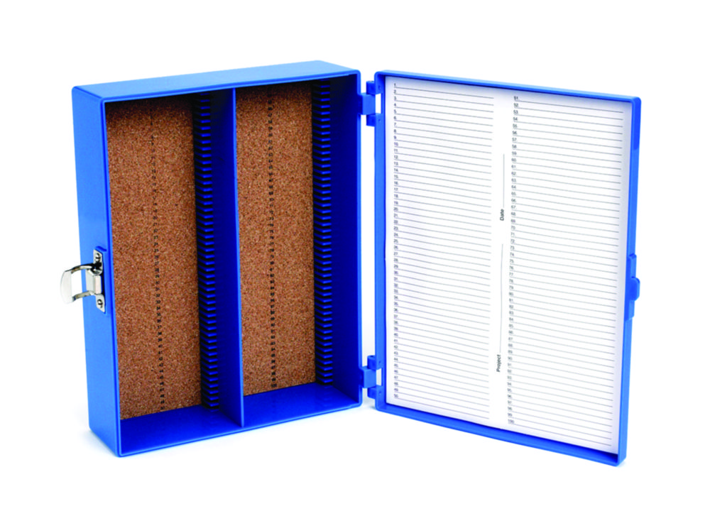 Objektträgerboxen, ABS, für große Objektträger