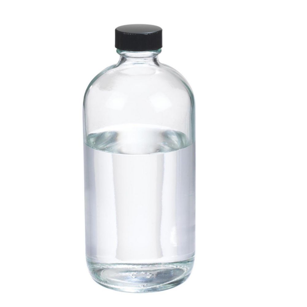 WHEATON-Boston-Rundflaschen 500 ml  (W216816) Klarglas, Phenolharz Schraubkappe, PE Konusdichtung Ø 75 mm x 168 mm VE=12