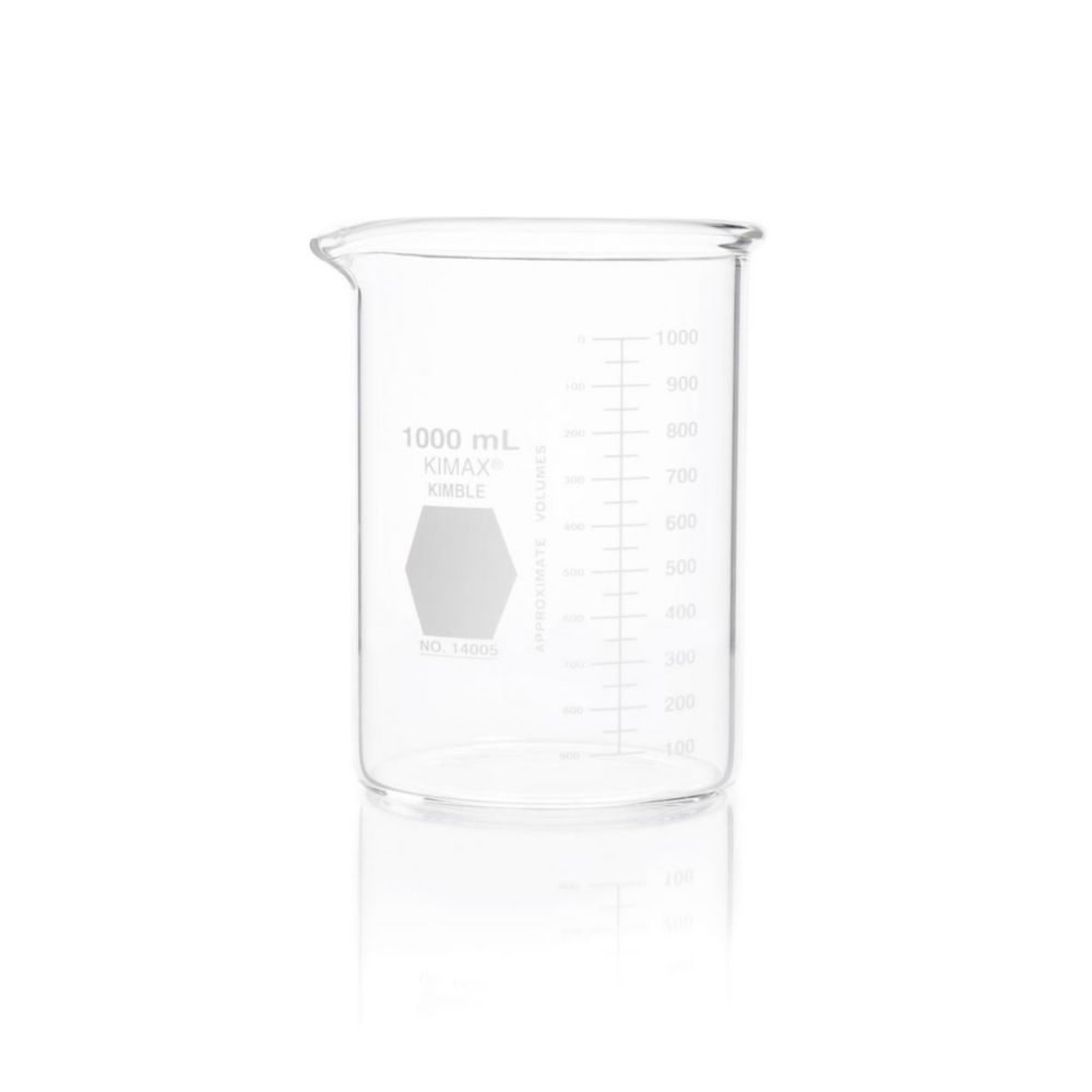 Schwerlastbecher 1000 ml niedrige Form, VE=6