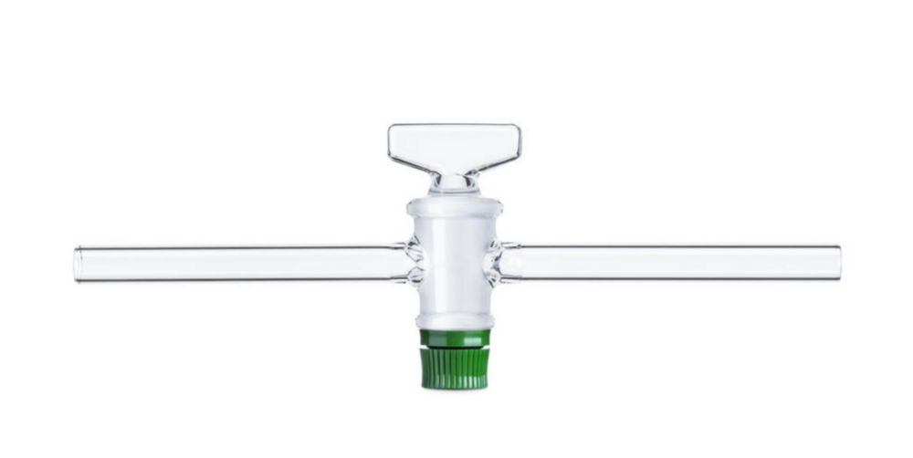 DURAN® Einweghähne, komplett mit Rillenküken und O-Ring, Bohrung 8 mm, NS 24