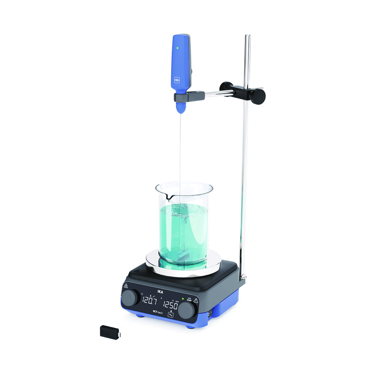 Magnetrührer mit Heizung RCT basic PT Wireless Solution, Set