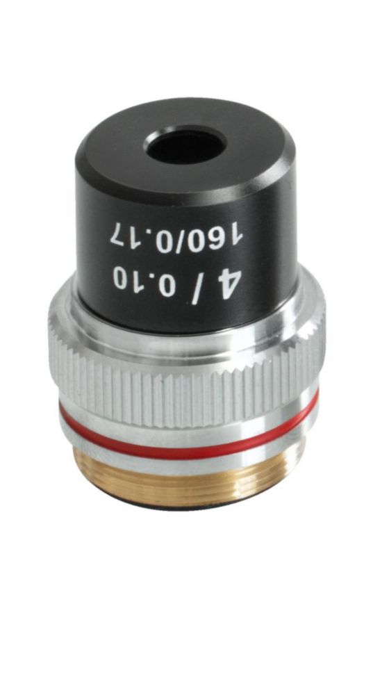 Achromatisches Objektiv, 4 x /0,1 W.D. (18 mm)