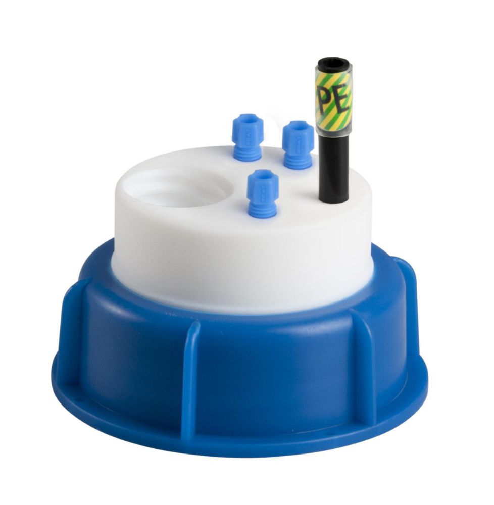 SafetyWasteCap für PS-Kanister (S50) 3x2,3/3,2mm AD, 1xMasseanschluss