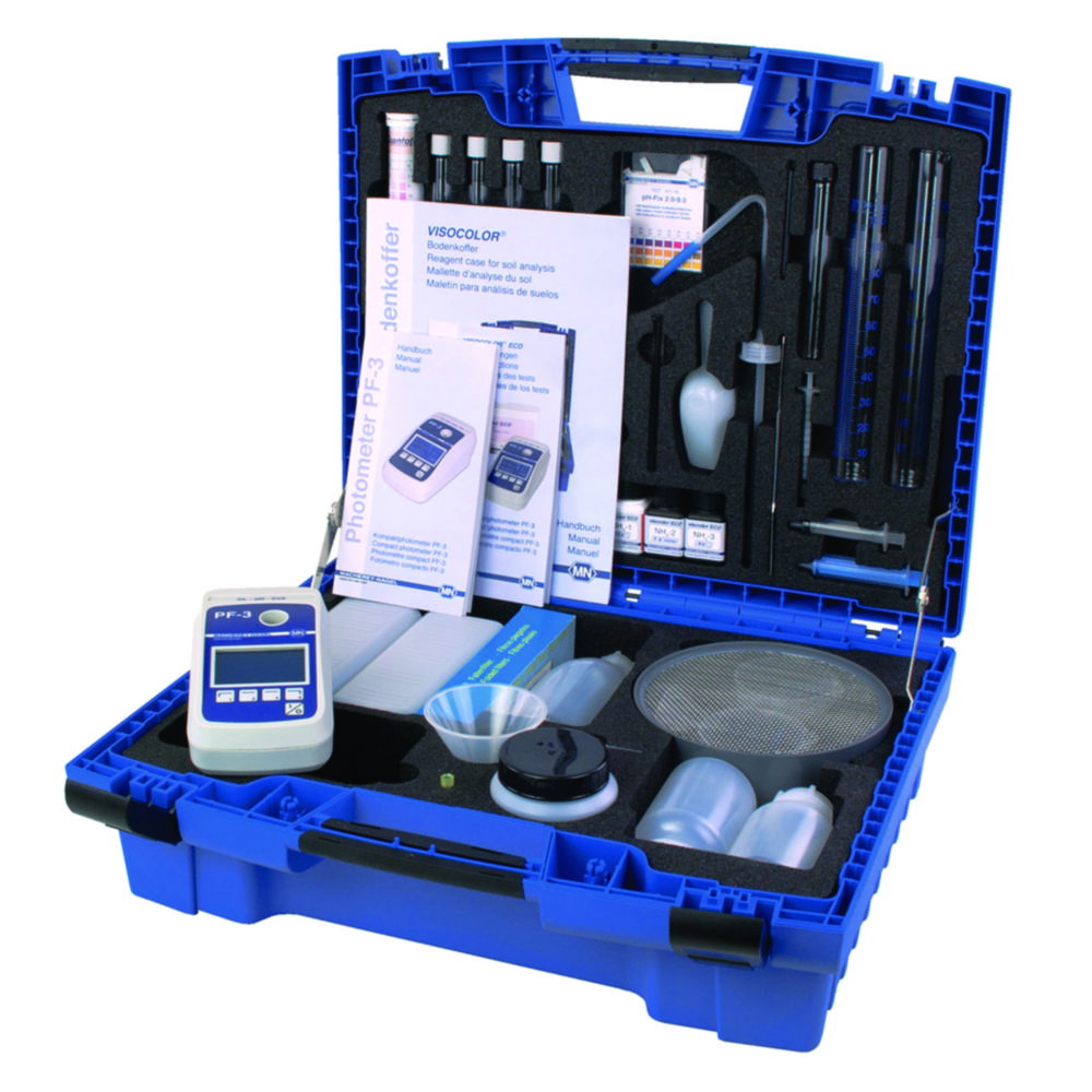 VISOCOLOR® Bodenkoffer mit Photometer PF-3 Soil