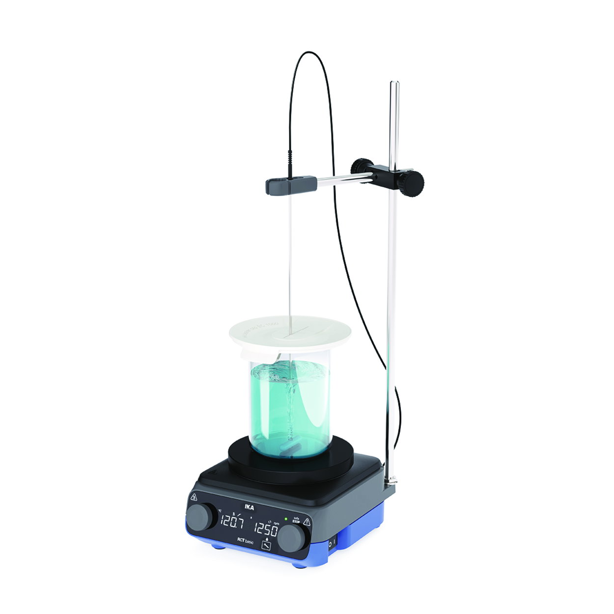 Magnetrührer mit Heizung RCT basic anodized ready-to-go Solution, Set