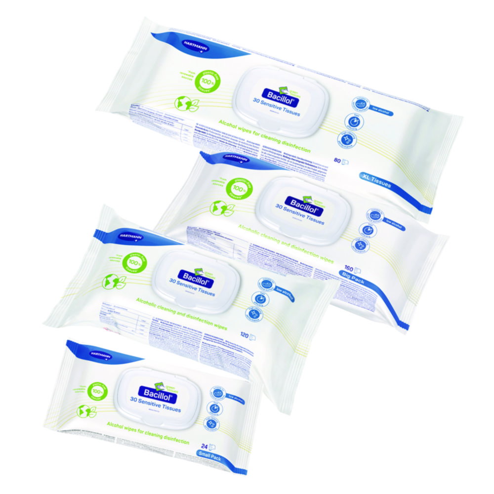 Desinfektions-Tücher Bacillol® 30 Sensitive, Green Tissues