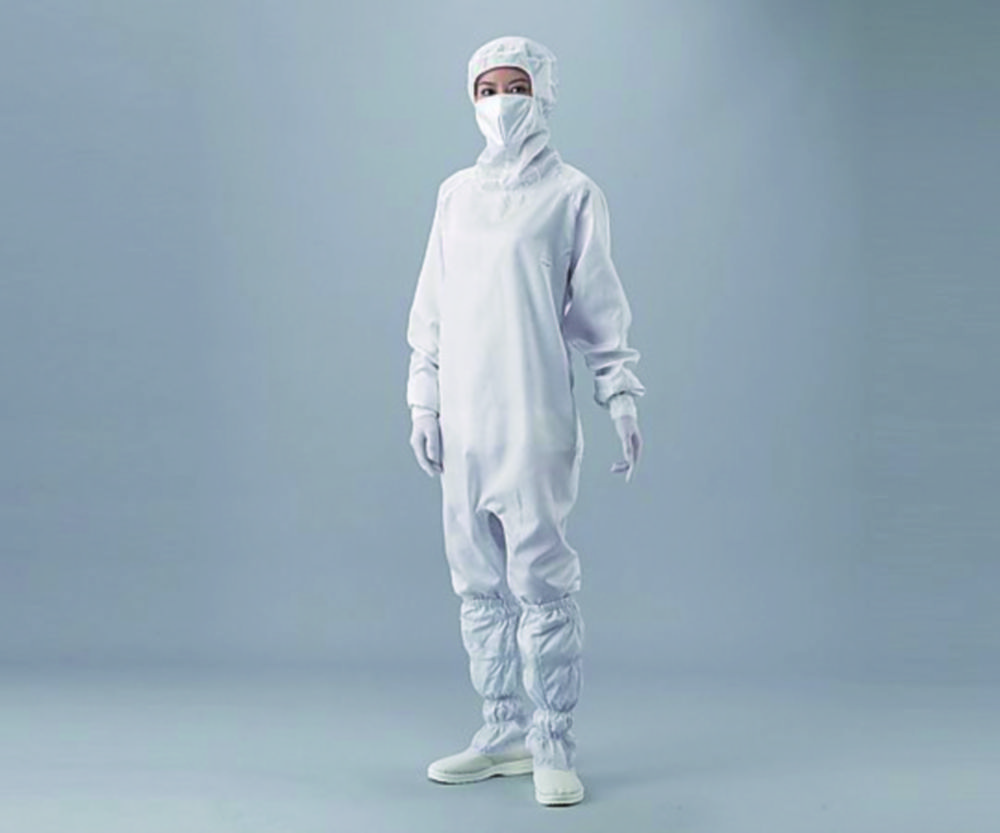 Overall für Reinraum ASPURE, Polyester, mit Haube und Maske