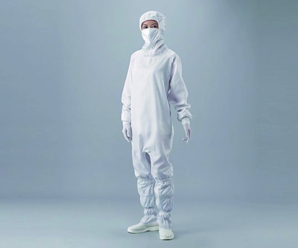 Overall für Reinraum ASPURE, Polyester, mit Haube und Maske