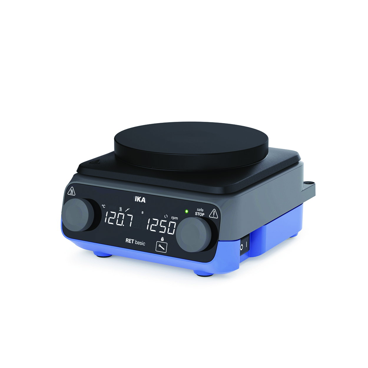 Magnetrührer mit Heizung RET basic anodized
