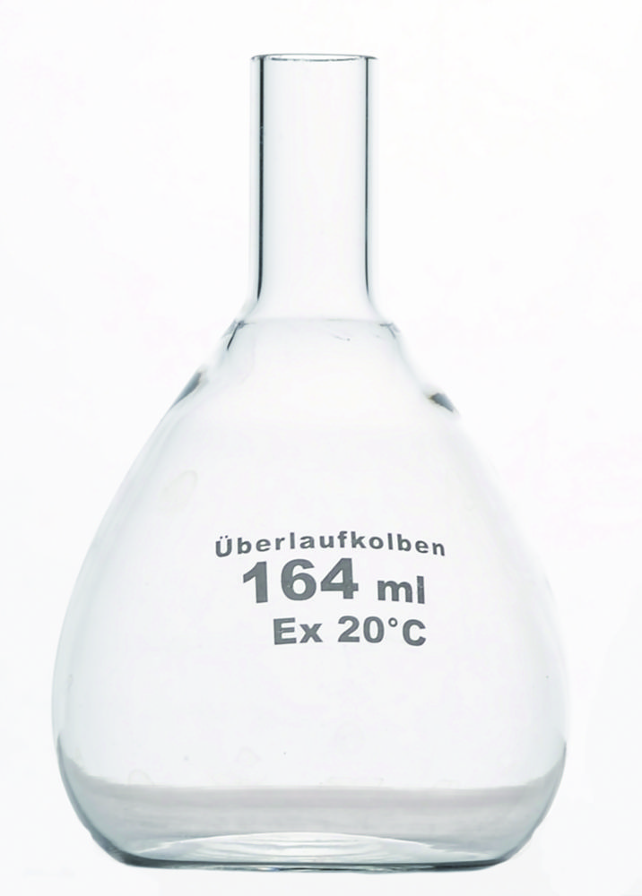 Überlauf-Messkolben, Borosilikatglas 3.3
