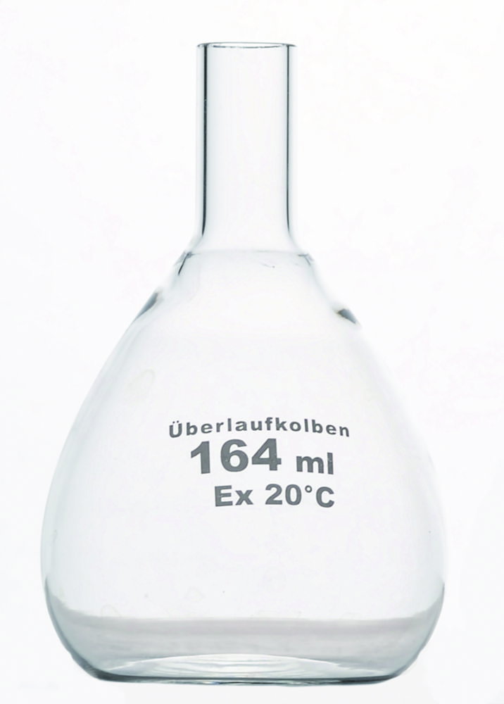 Überlauf-Messkolben, Borosilikatglas 3.3