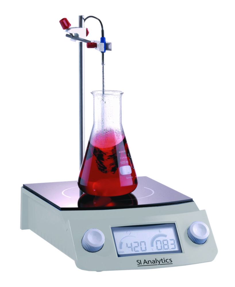 Magnetrührer mit Heizung SLR, mit Glaskeramik-Platte