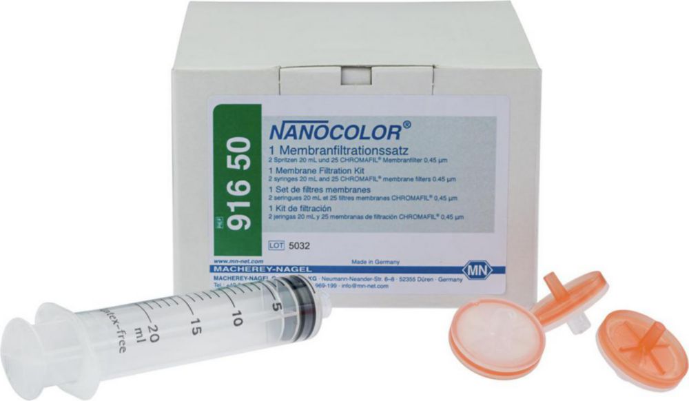 Zubehör NANOCOLOR®, Membranfiltrationssatz CHROMAFIL®, PET